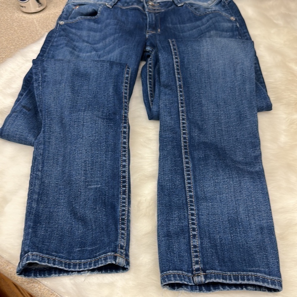 Hudson super model Colin skinny Jean size 28 one button missing and paint stains - Picture 5 of 14